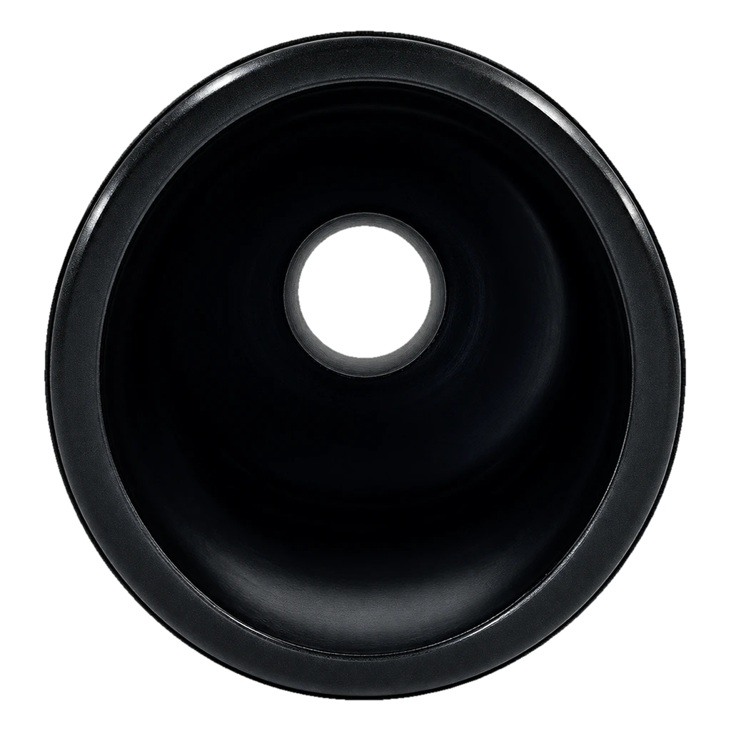 Fornello in alluminio nero per bong in acrilico – Ø 20 mm
