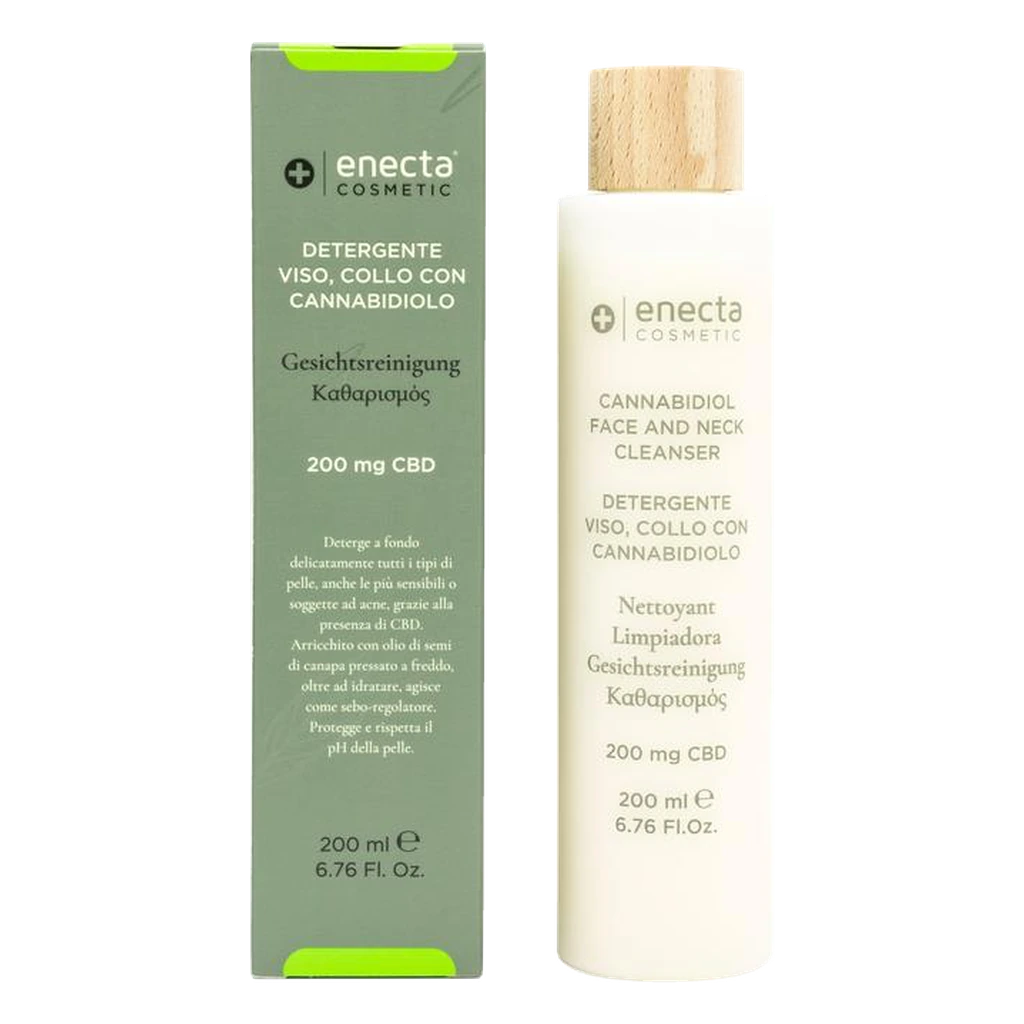 Enecta – Detergente viso e collo con CBD 200 mg, 200 ml