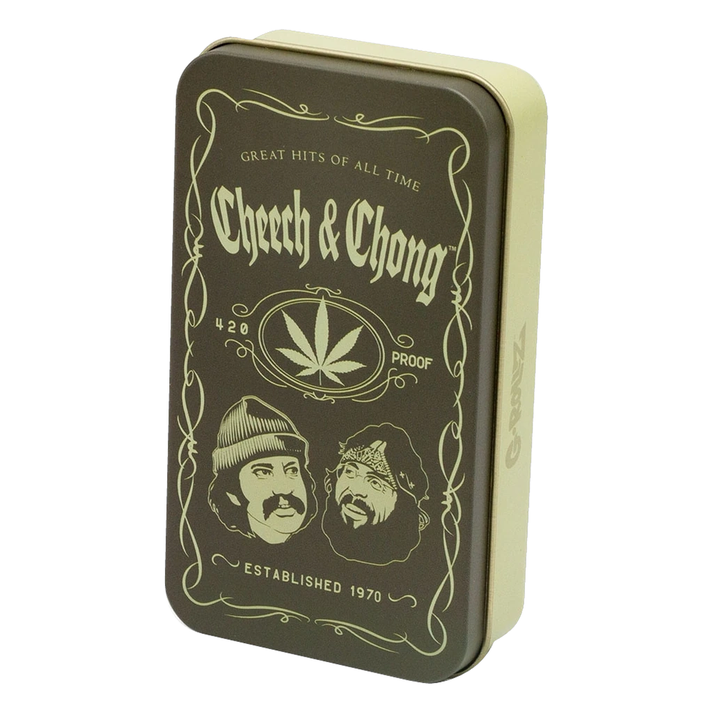 G-Rollz Cheech & Chong – Scatola portaoggetti in metallo "Greatest Hits" 13 × 8,5 × 3 cm