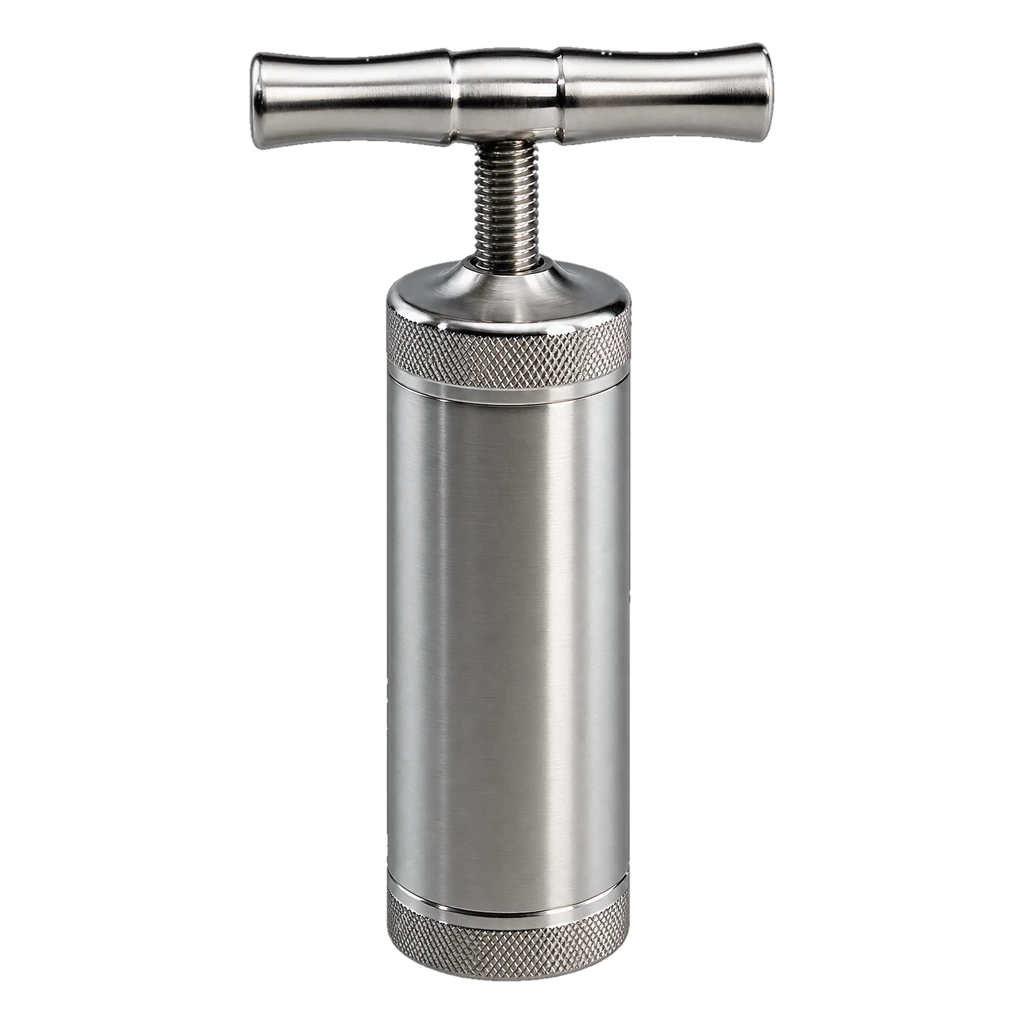 Black Leaf T-Press XL – Pressa per polline in acciaio inox con manico a T
