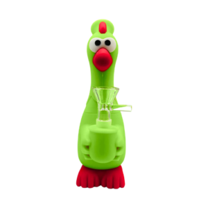 Bong in silicone a forma di pollo 18 cm