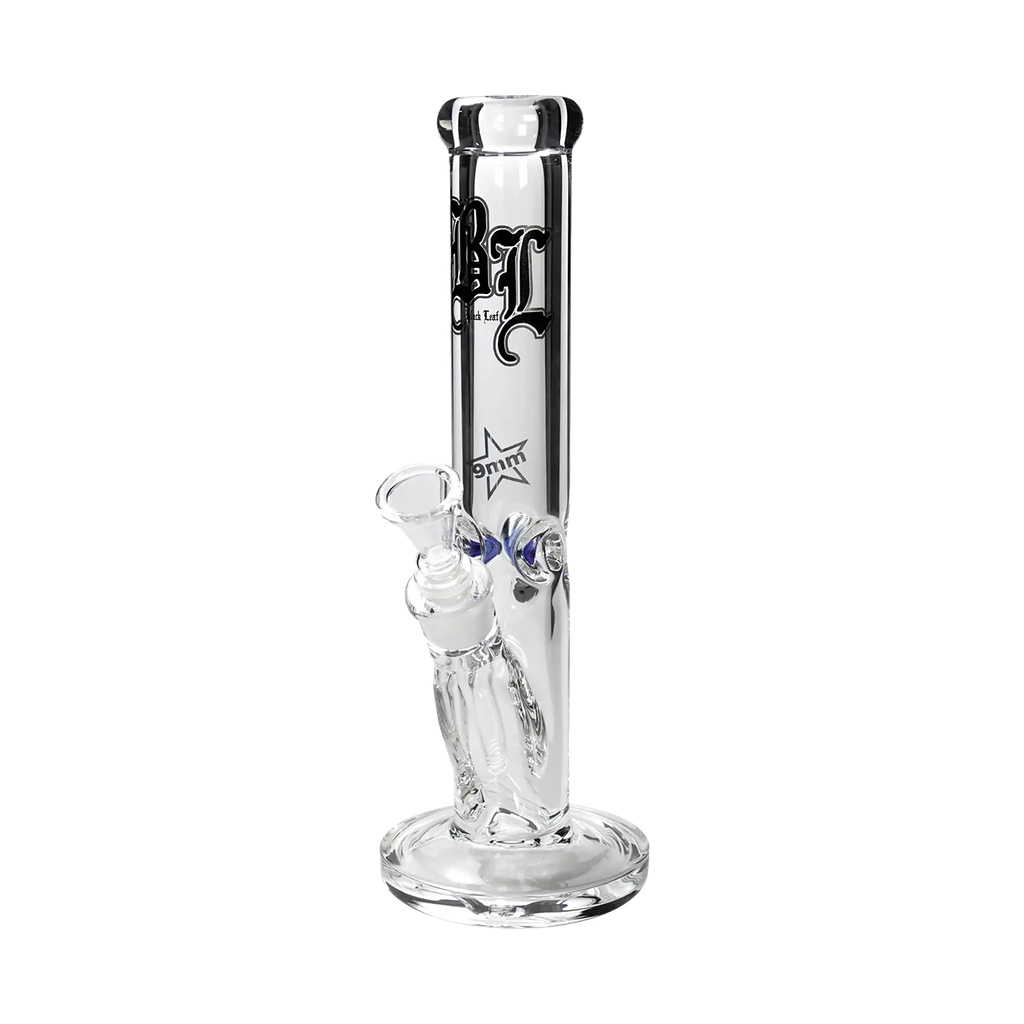 Black Leaf – Ice bong cilindrico vetro 9 mm blu 35 cm