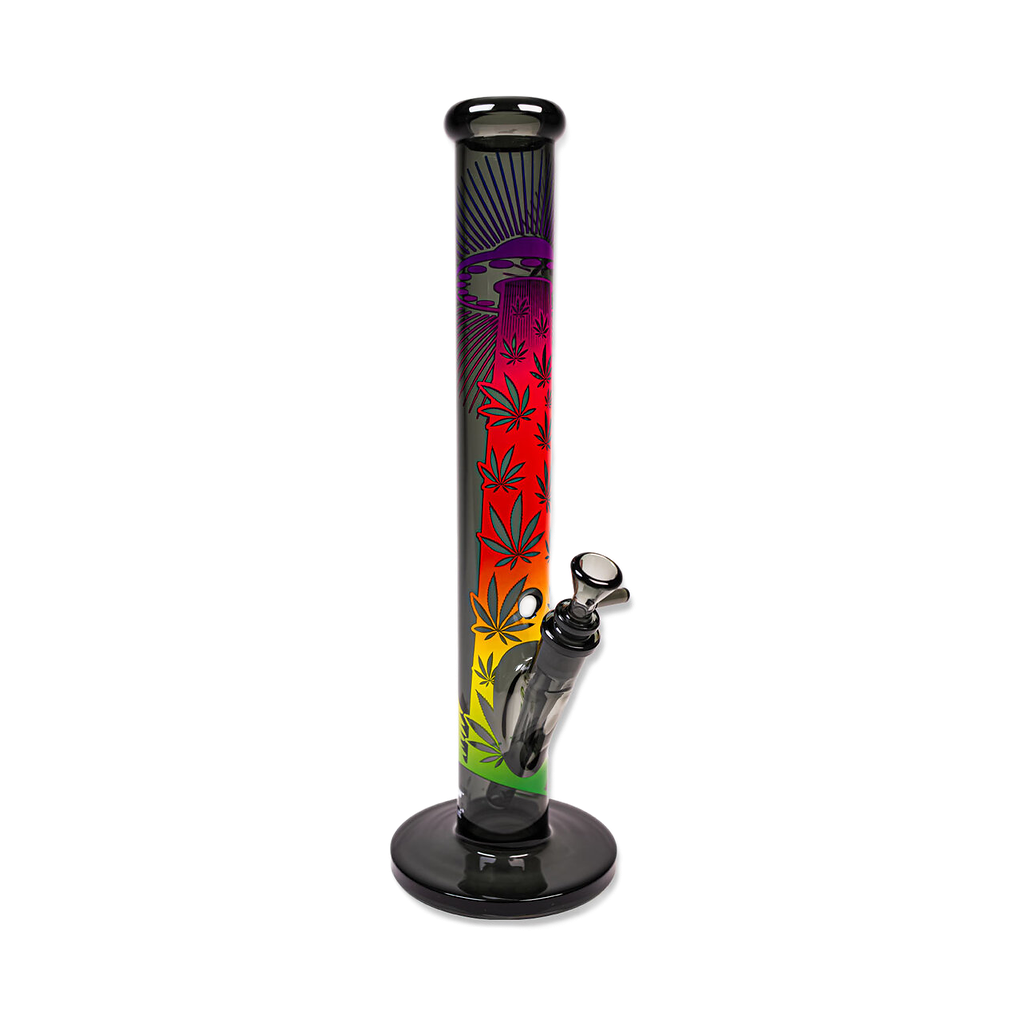 Fire-Flow × Black Leaf – Bong UFO Gradient 40 cm
