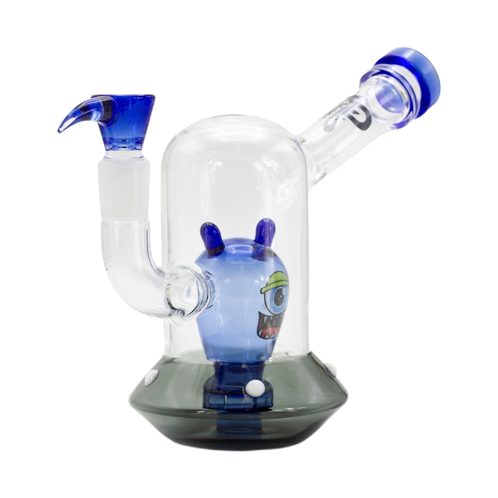 Grace Glass – Bong Spaceship Alien blu 18 cm