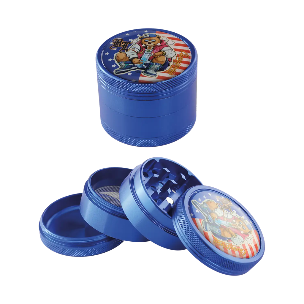 Black Leaf – Grinder 4 parti California Bear blu 50 mm