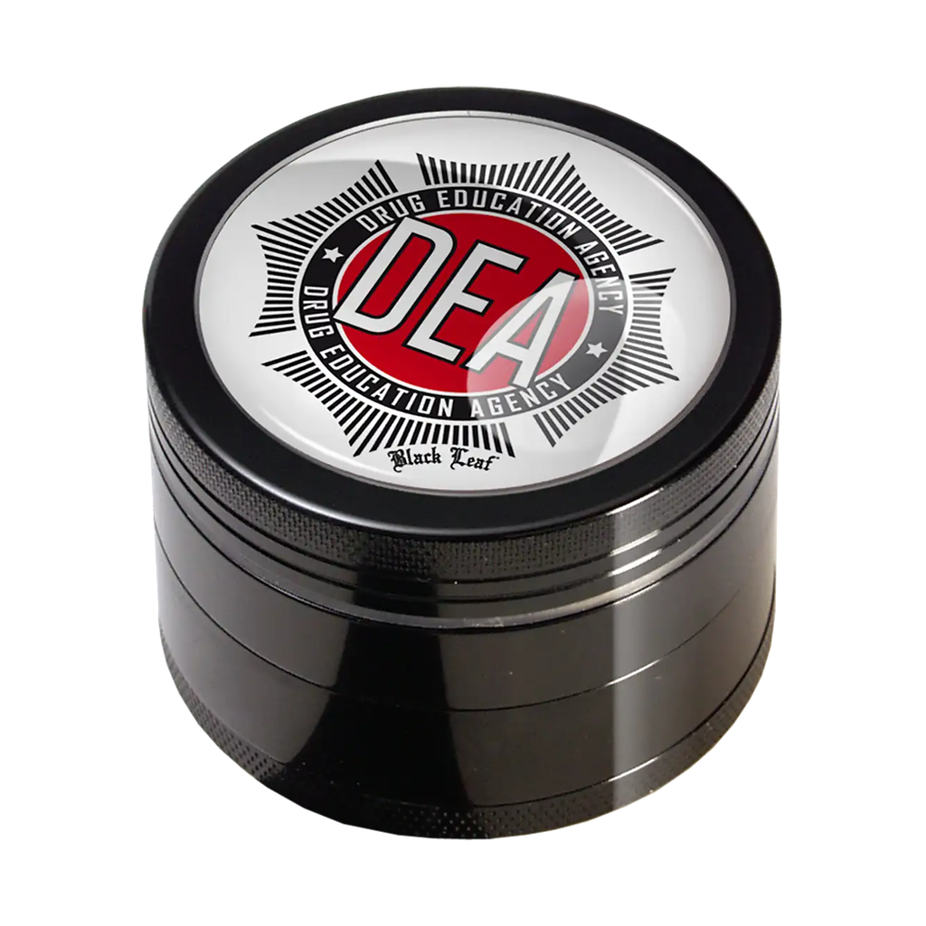 Black Leaf – Grinder 4 parti Agency nero 50 mm