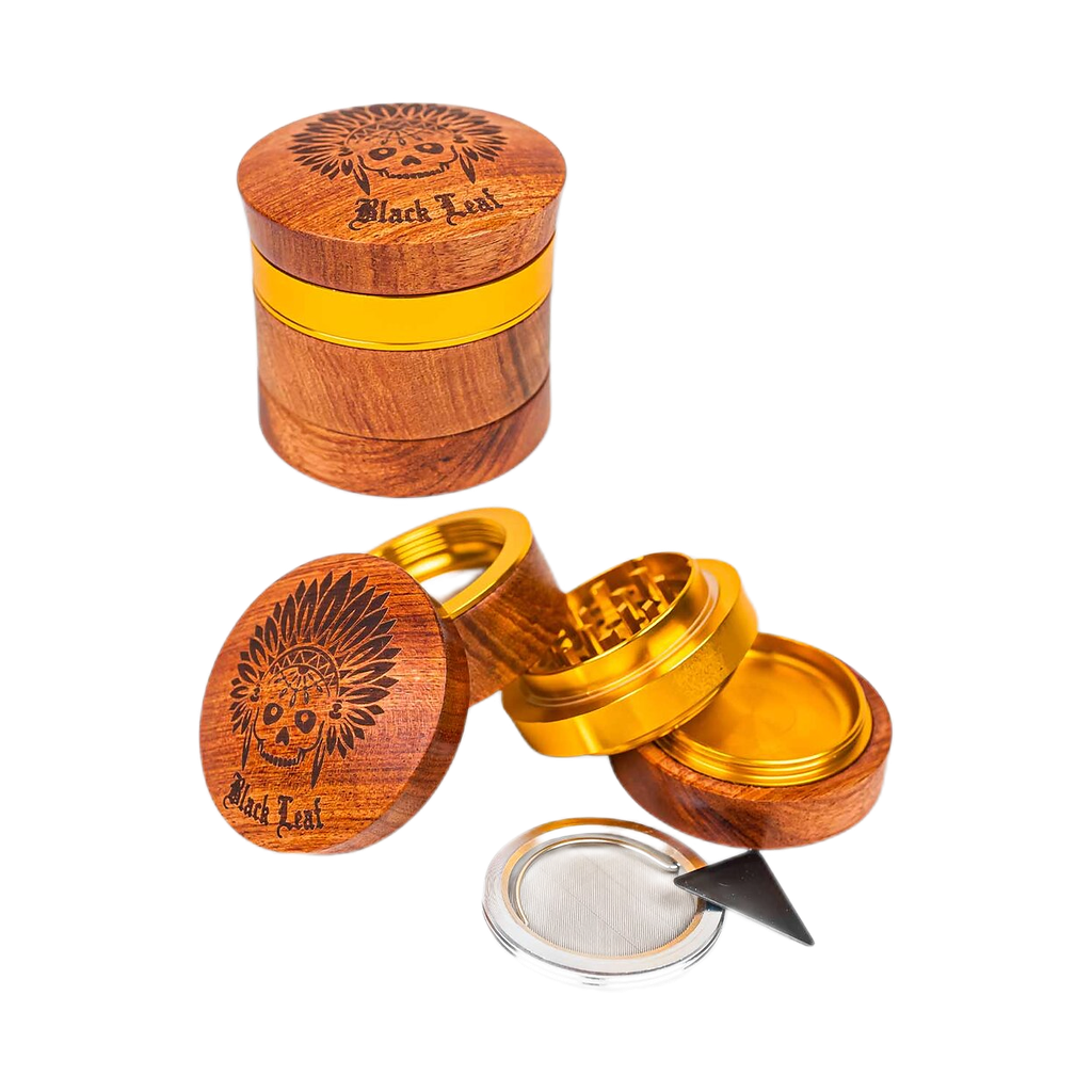 Black Leaf – Grinder 4 parti Navajo alluminio e legno 60 mm