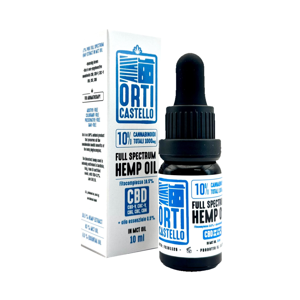 Orti Castello – Olio CBD full spectrum 10% 10 ml