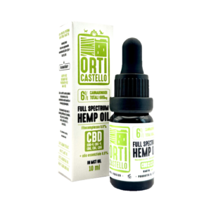 Orti Castello – Olio CBD full spectrum 6% con olio di fegato di merluzzo 10 ml