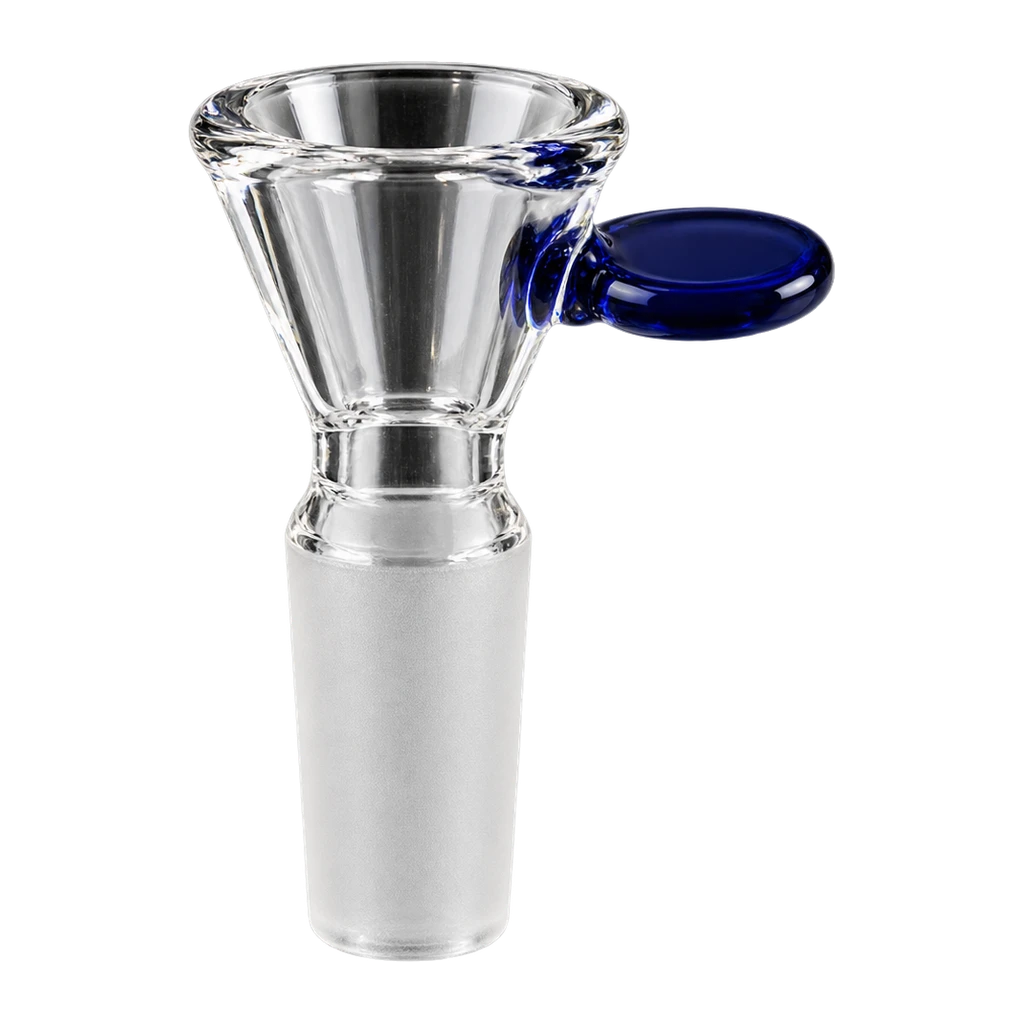 Bowl in vetro a imbuto con manico blu SG 14