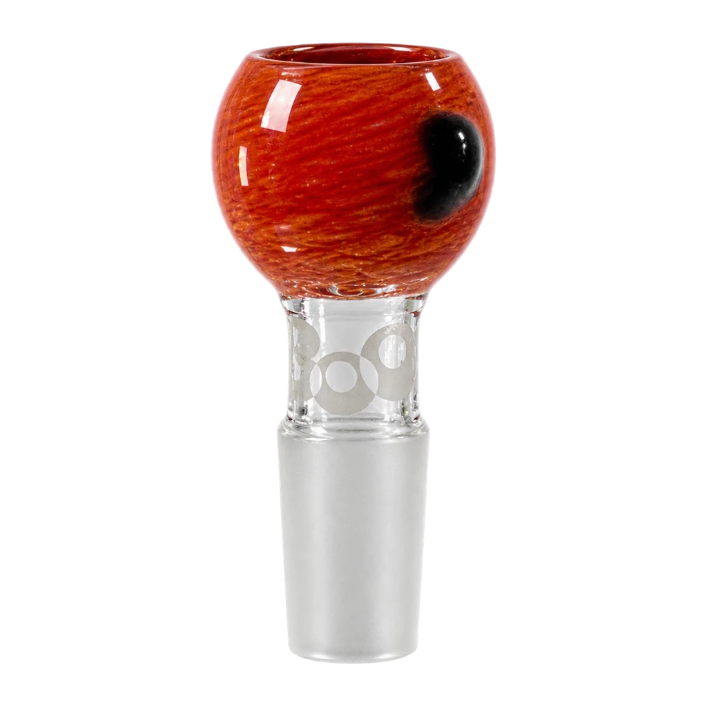 Boost – bowl in vetro arancione con pomello nero SG 18, vista laterale