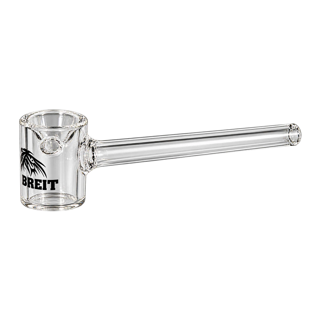 Breit – pipa in vetro a martello con frizione, 130 mm, vista laterale