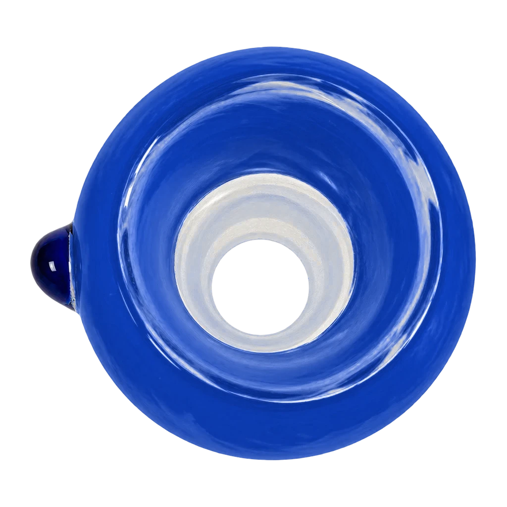 Boost Bowl in vetro blu a camera larga con pomello blu SG 18