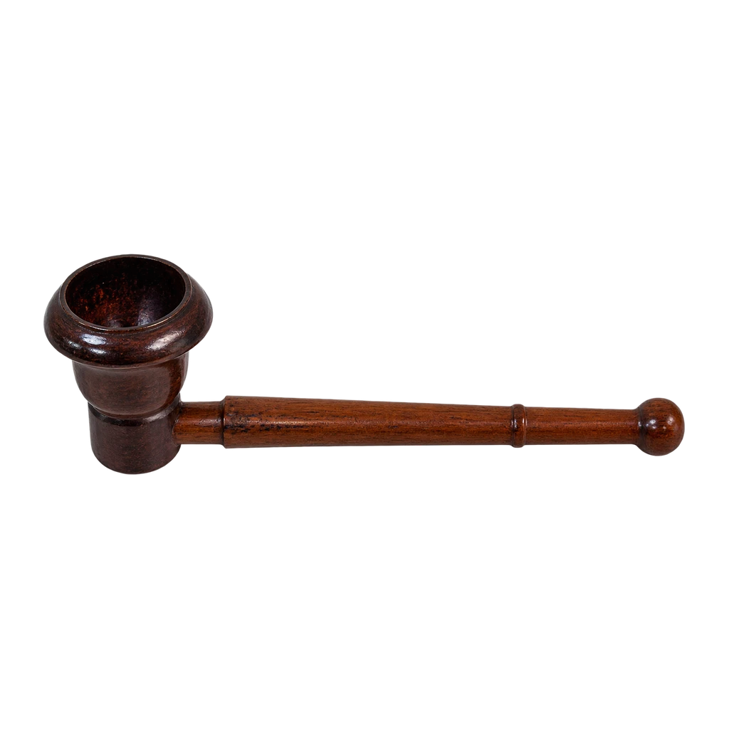 Pipa in legno scuro tornito 90 mm