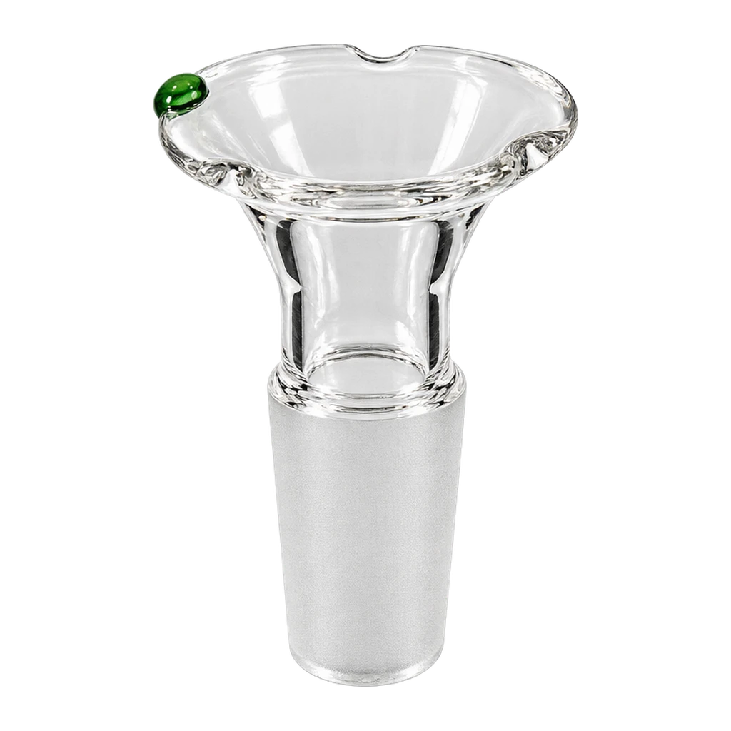 Black Leaf bowl a imbuto con pomello verde SG 14, vista frontale