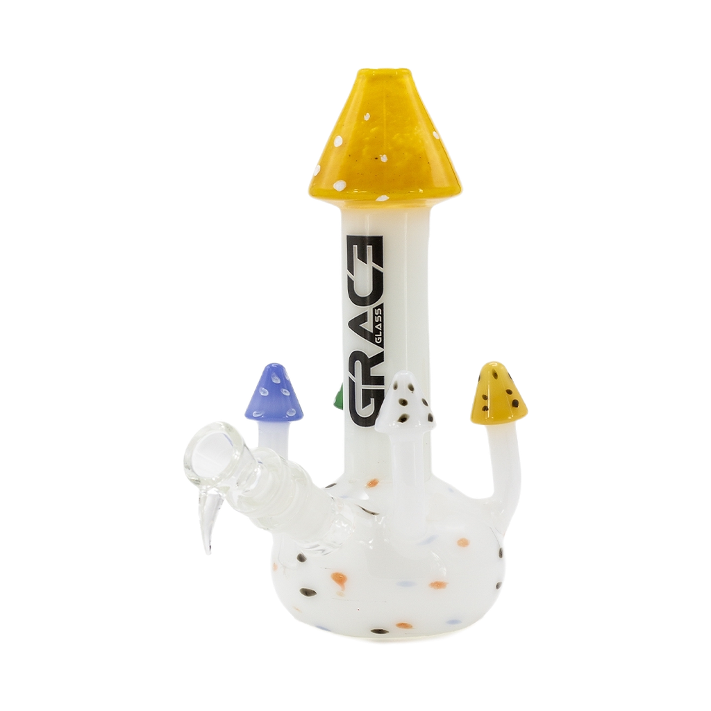 Grace Glass – Bong Mushroom giallo 24,5 cm