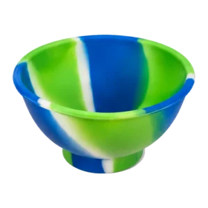 Impastiera in silicone multicolore blu, verde e bianco