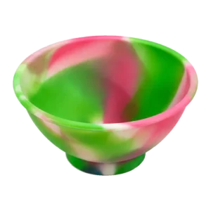 Impastiera in silicone multicolore rosa, verde e bianco