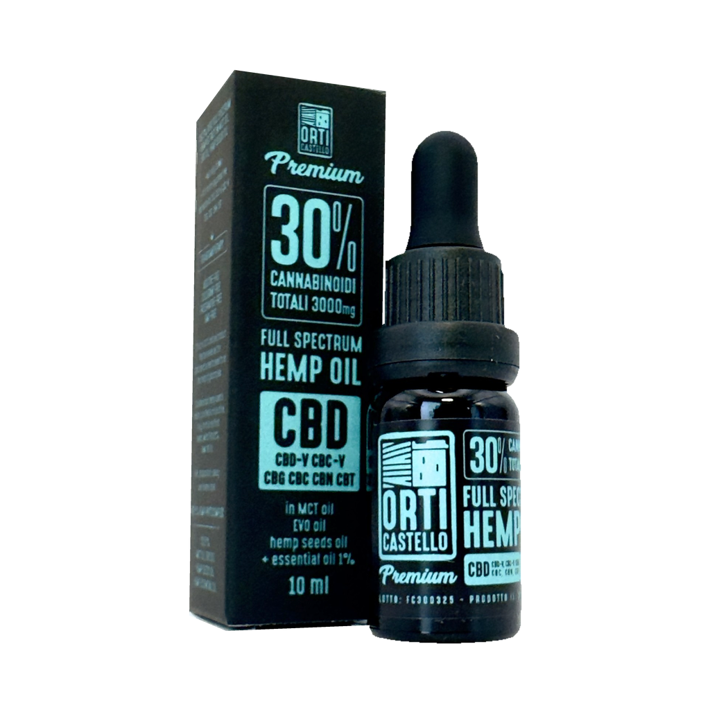 Orti Castello – Olio CBD full spectrum 30% Premium 10 ml