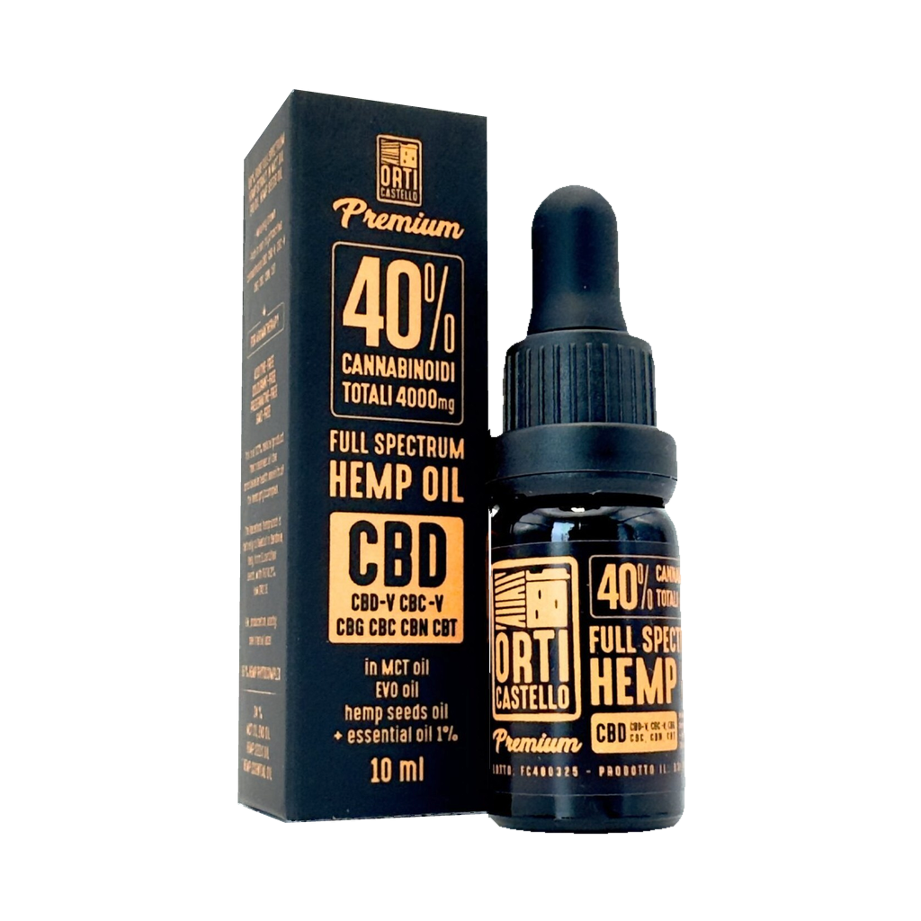 Orti Castello – Olio CBD full spectrum 40% Premium 10 ml