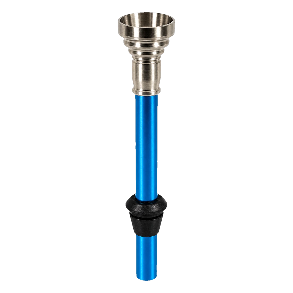 Pescante con fornello in metallo e gommino per bong in acrilico – 10 cm, colore assortito