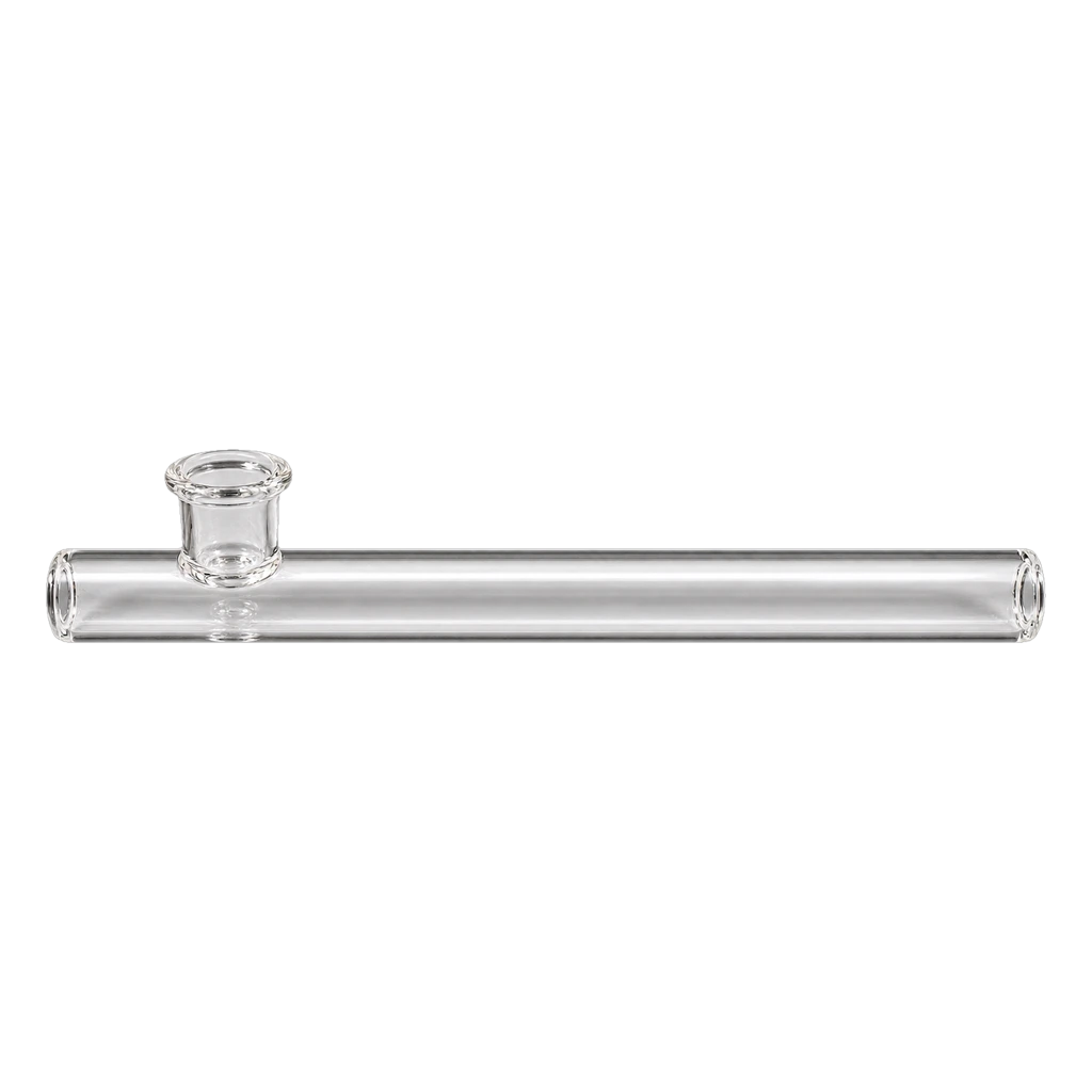 Pipa steamroller in vetro trasparente 20 cm